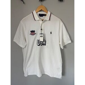 Polo Ralph Lauren USA Olympics Classic Fit Polo Shirt Classic Fit White Large 94